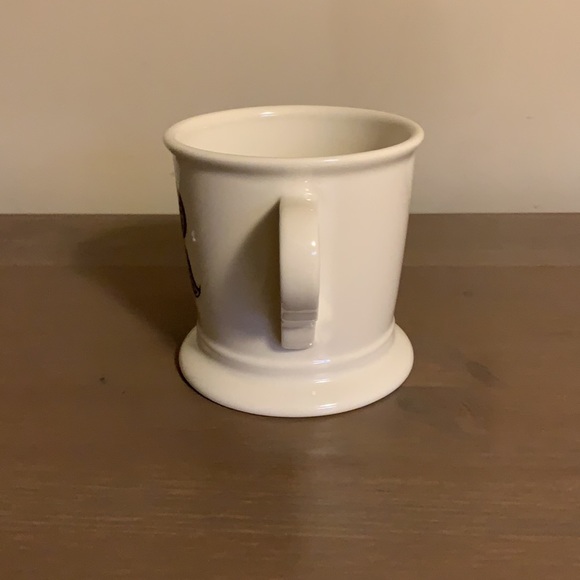 Anthropologie Cream and Black Ceramic Letter R Mug - Picture 3 of 7